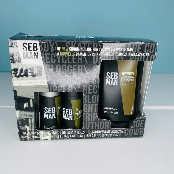 💥 SEB MAN grooming line shampoo conditioner medium hold gel - Picture 1 of 5